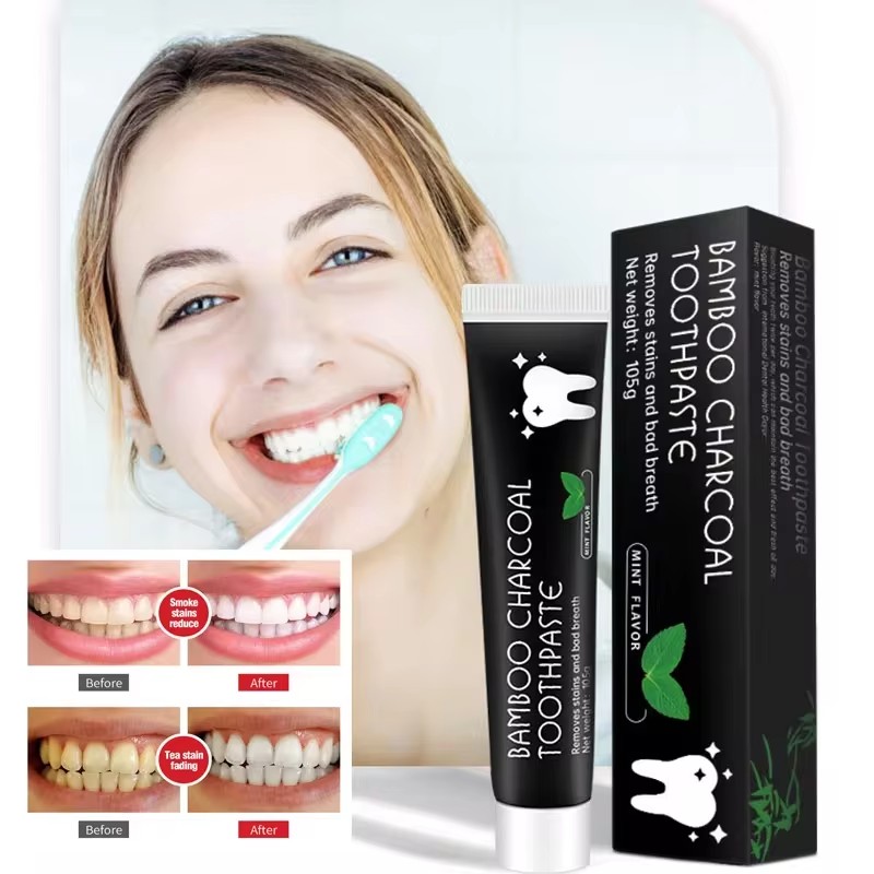 Teeth Whitening Charcoal - Pasta de Dente Clareadora com Carvão