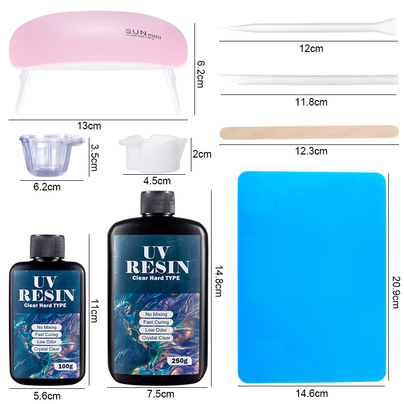 Kit de cola de resina uv dura, - Uv Whitening Kit avaliação e preço