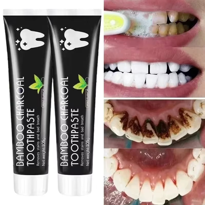 Clareador creme dental de carv - Teeth Whitening Charcoal avaliação e preço