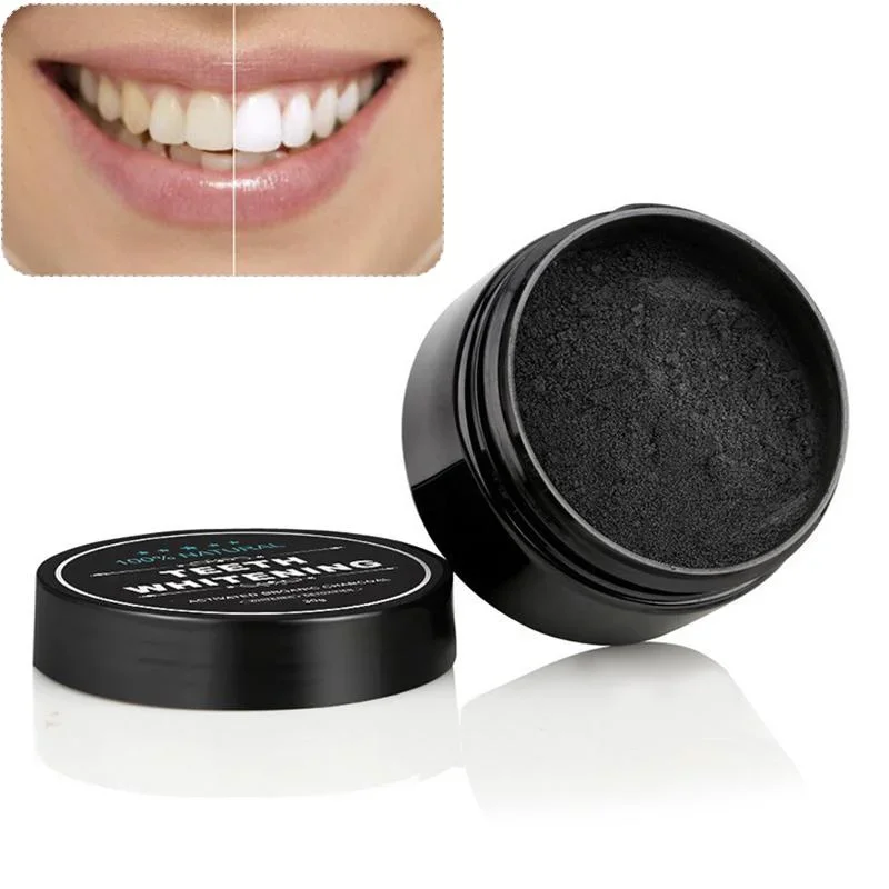 Pó de carvão para dentes de qu - Teeth Whitening Charcoal avaliação e preço